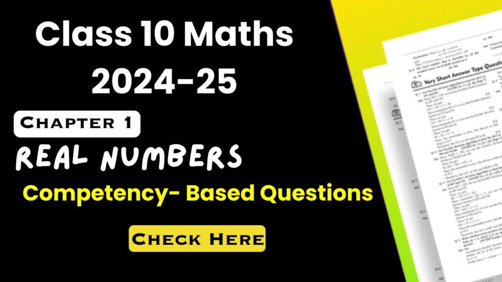 Class 10 Maths Real Numbers Question Answer: Important Chapter